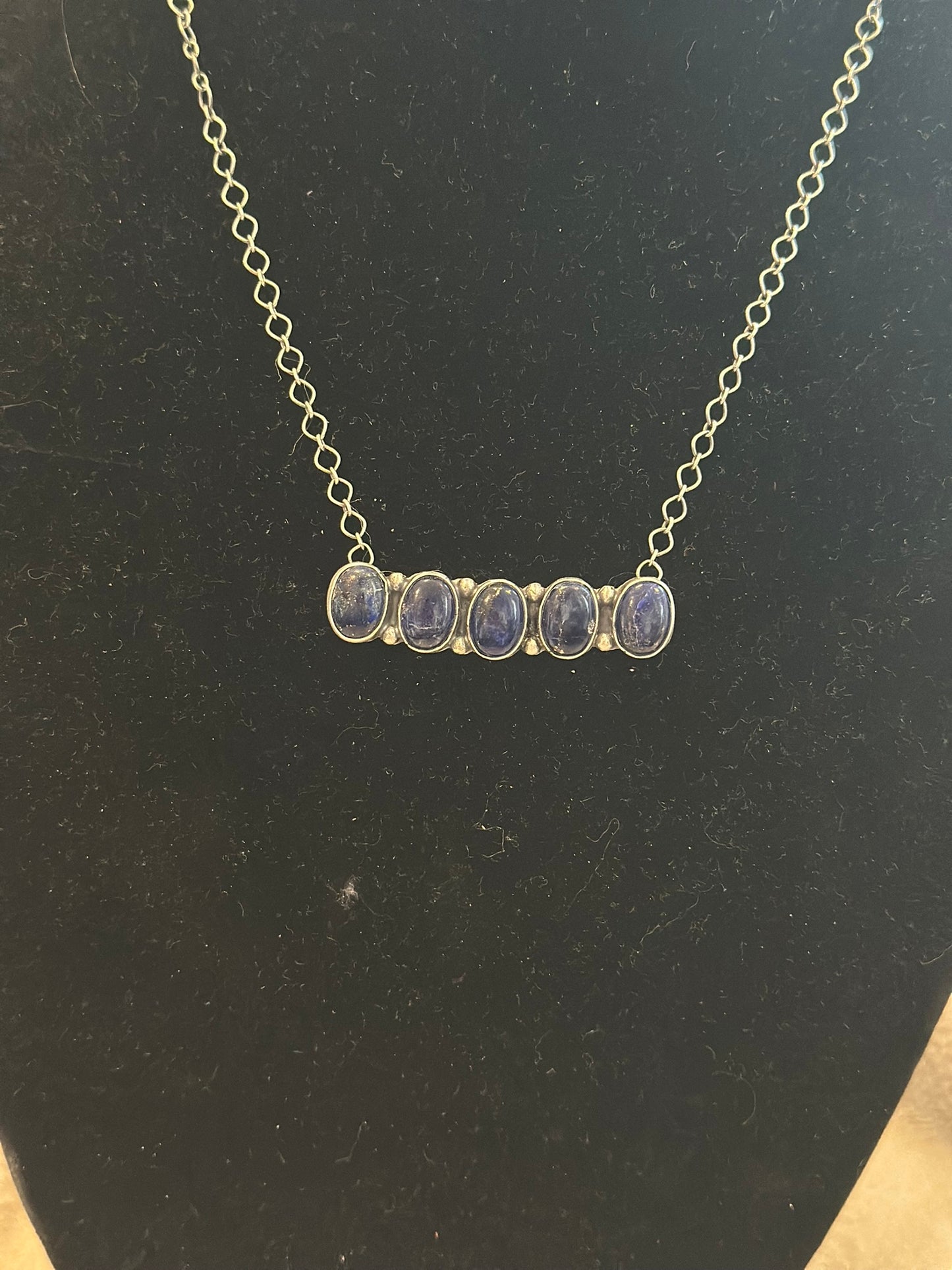 five stone bar necklace