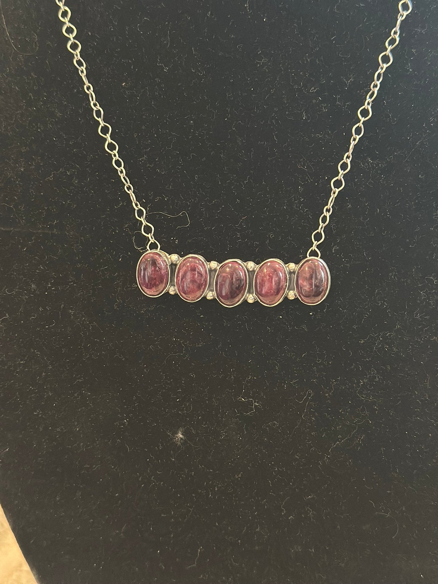 five stone bar necklace