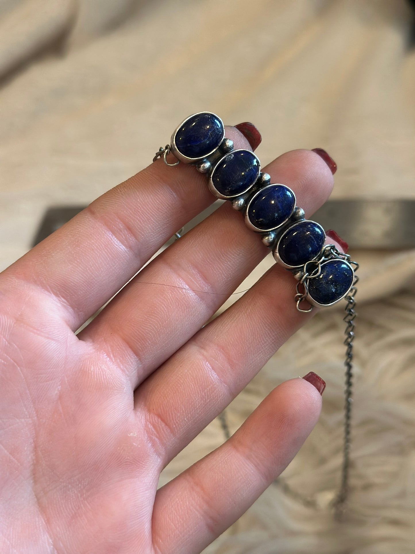 five stone bar necklace