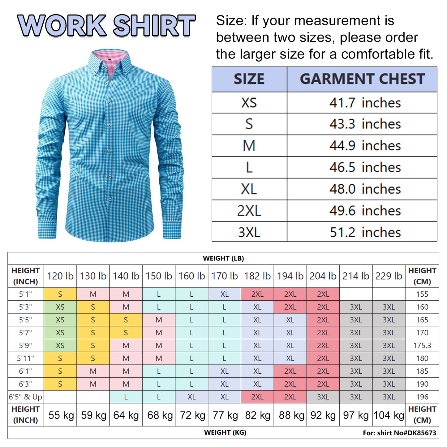 Men's Dress Shirts Plaid Printed Stretch Long Sleeve Button Down