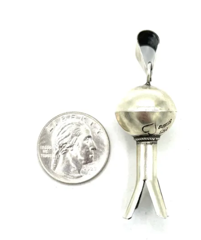 Navajo Handmade Silver Pendant - Monica Smith