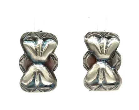 Navajo Handmade Silver Earrings - Joan Begay
