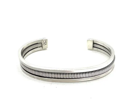 Navajo Handmade Silver Bracelet - Aline Tahe