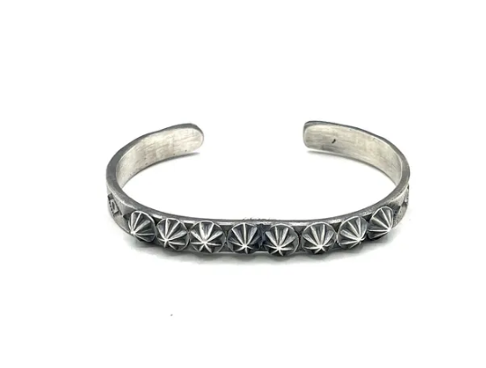 Navajo Handmade Silver Bracelet - Kevin Billah