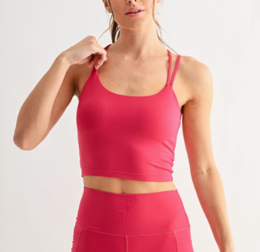 Venice Cloud Light Criss-Cross Sports Bra