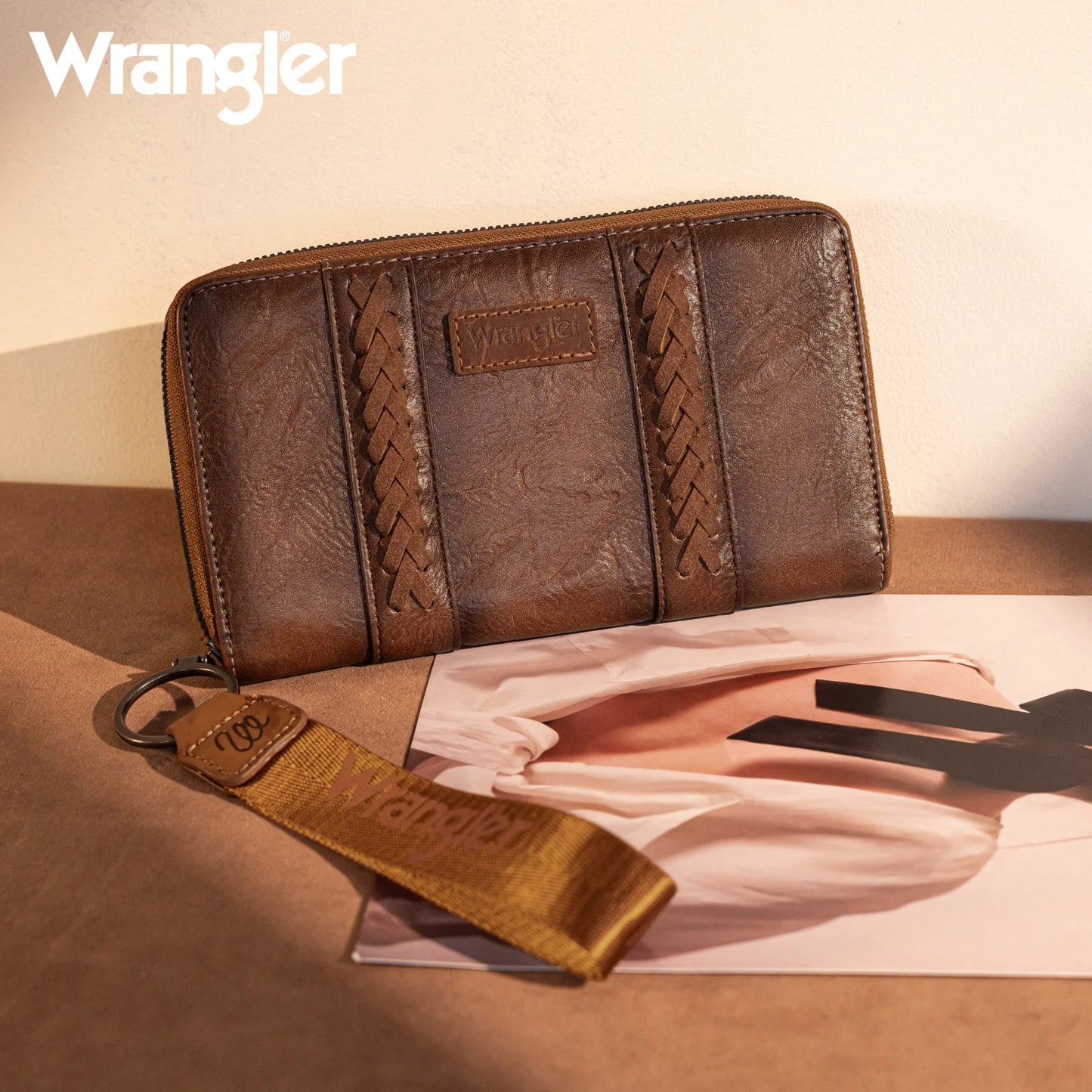 Wrangler Whipstitch Wallet/Wristlet *4 COLORS