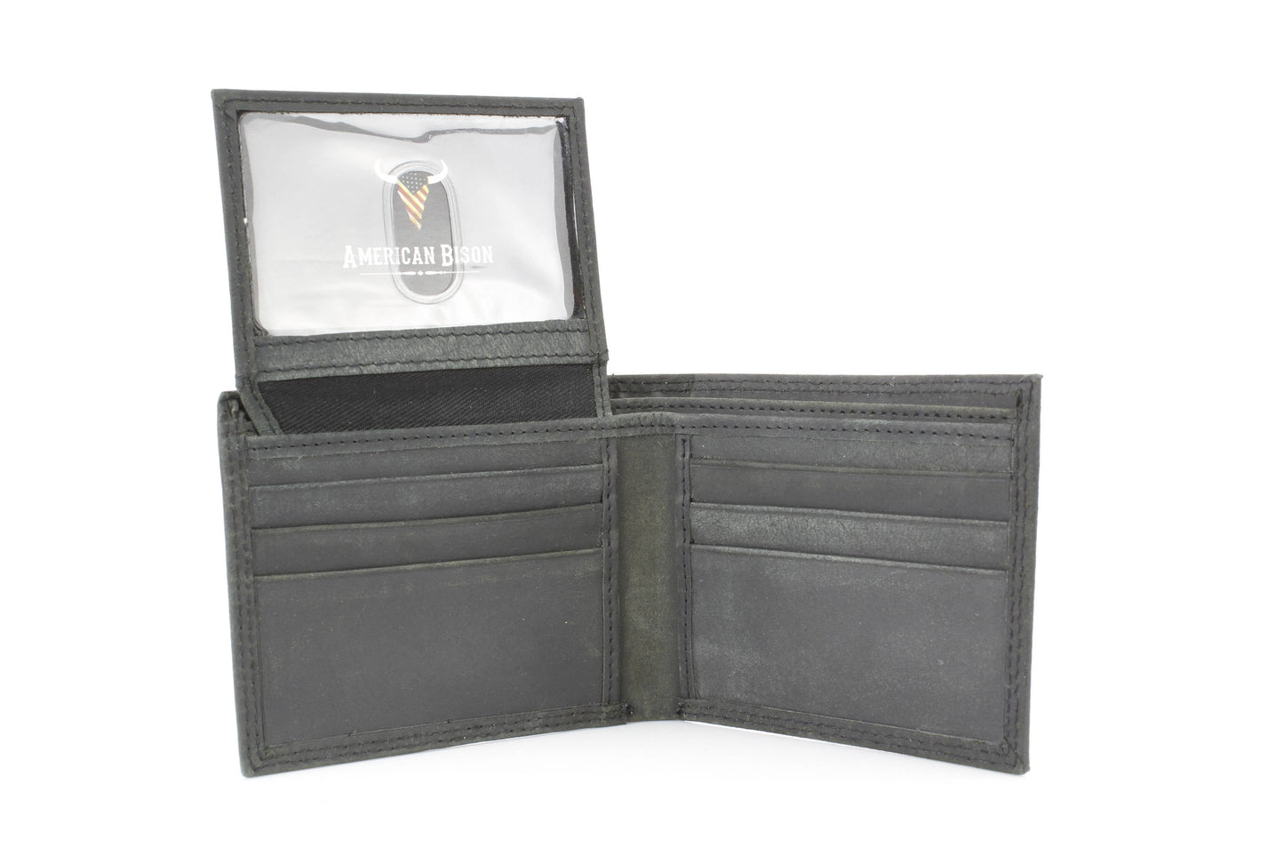 Bi-Fold Wallet with Flag & Bison Skull ABMW 25-2008