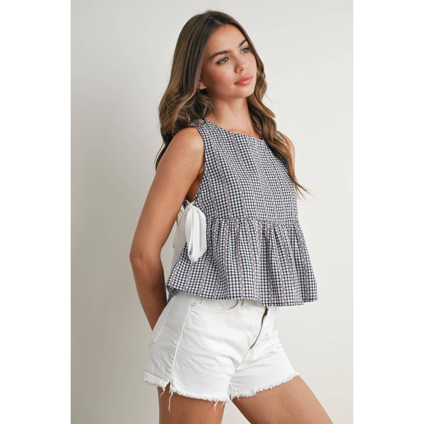 Sky Meadow Peplum Top - BMT7750