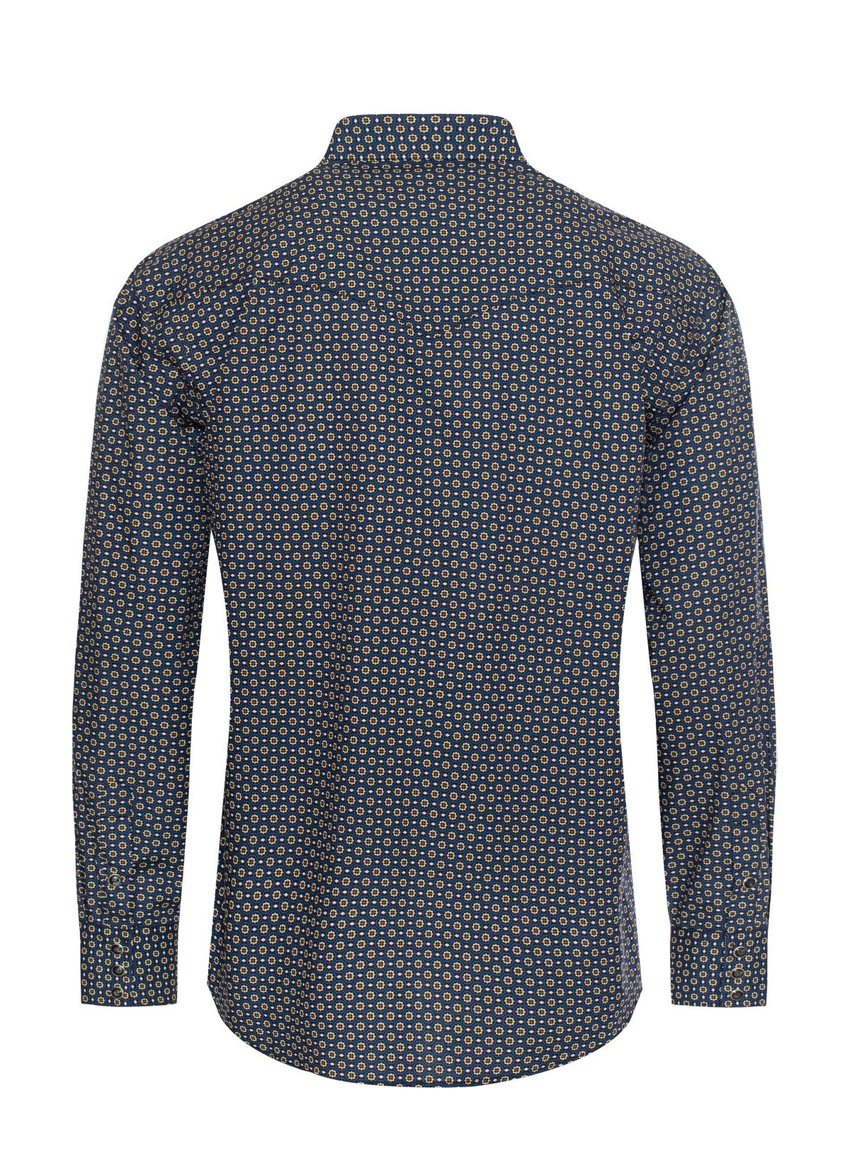 Men's Western Pearl Snap Print Shirt - PS100L-1073