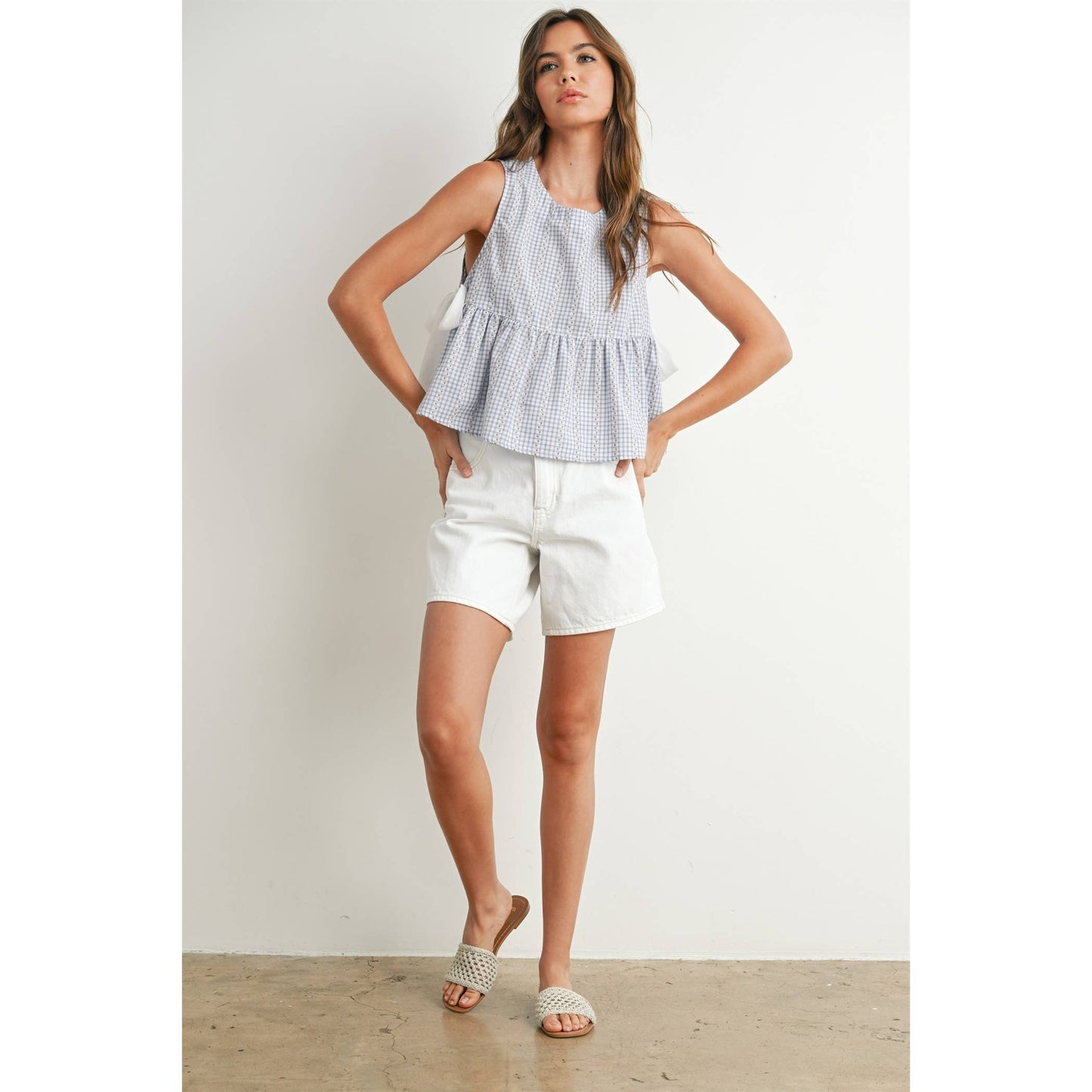 Sky Meadow Peplum Top - BMT7750