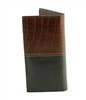 Gator Print Pebbled Grain Water Buffalo Rodeo Wallet 1726