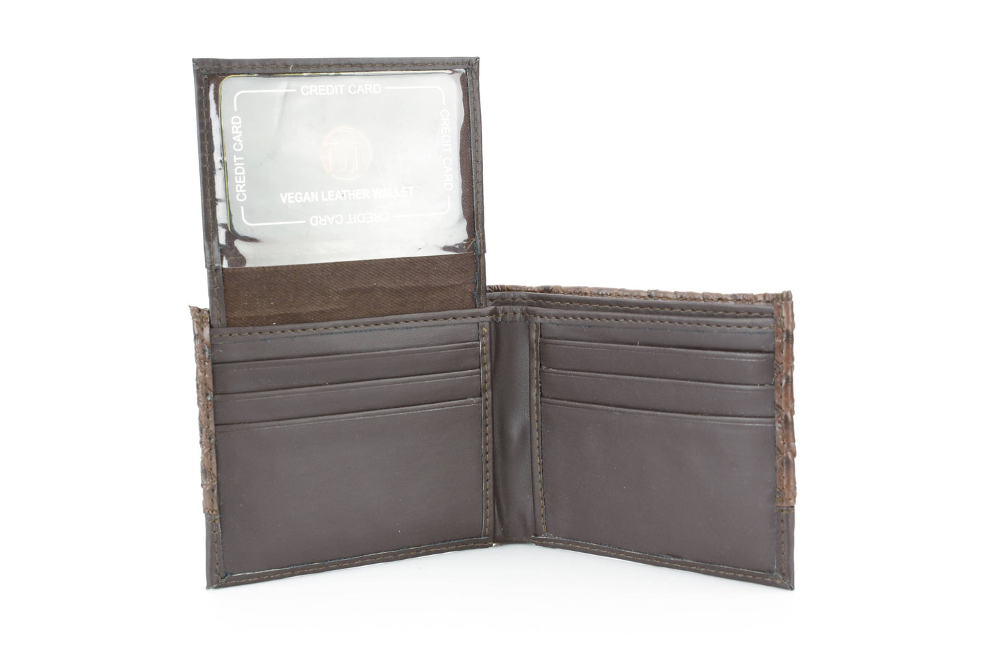 Vegan Woven Pattern Wallet with Solid Band VL 903
