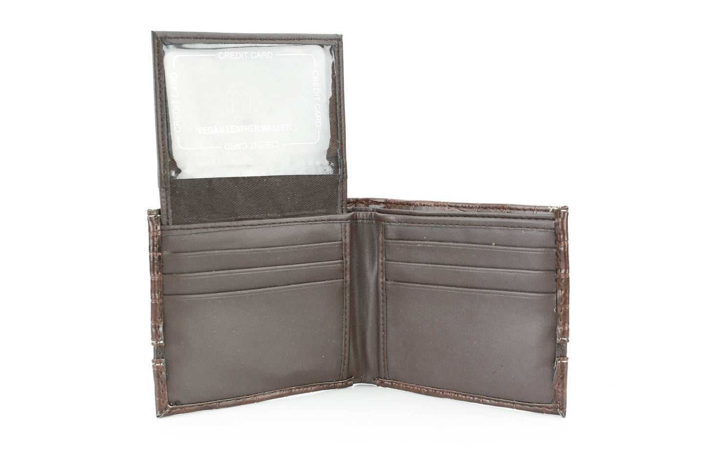 Crocodile Embossed Vegan Wallet with Solid Band VL 904