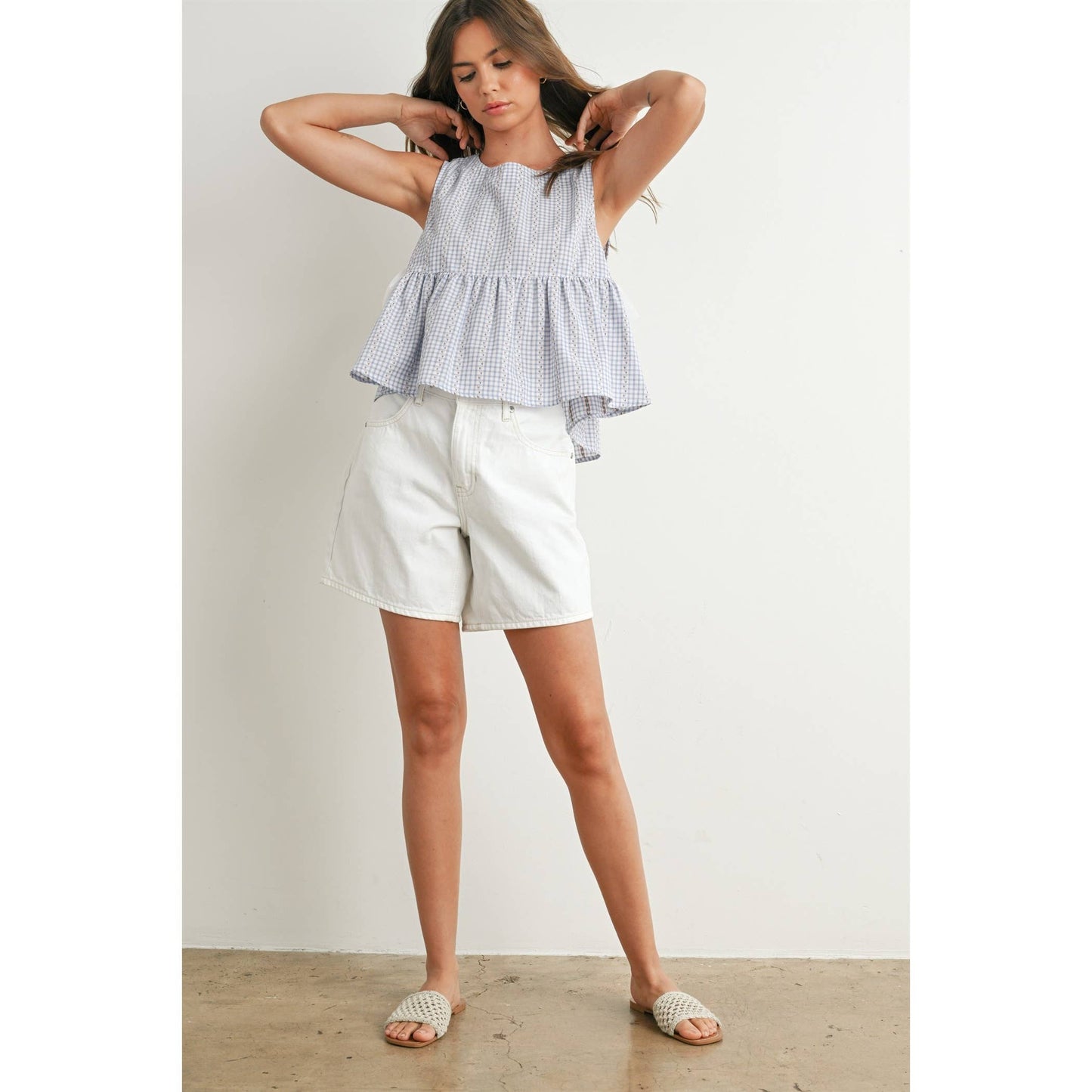 Sky Meadow Peplum Top - BMT7750