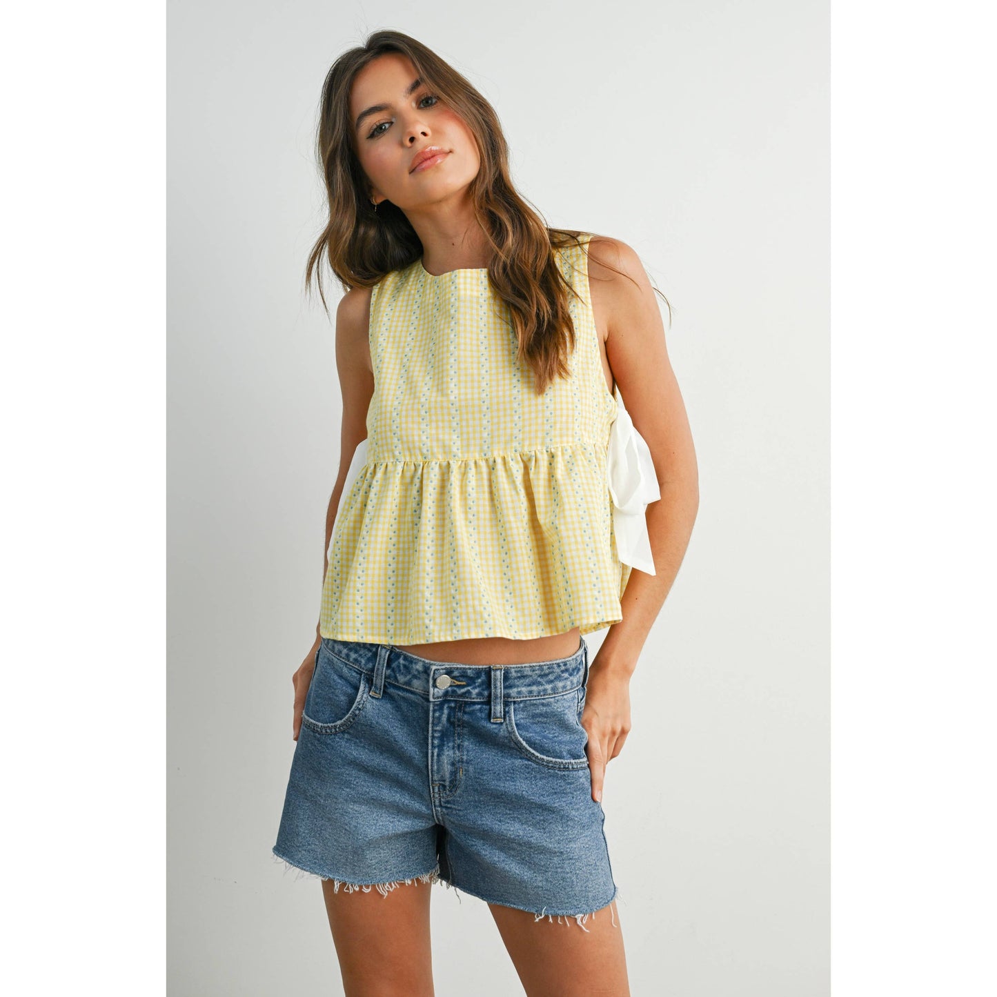 Sky Meadow Peplum Top - BMT7750