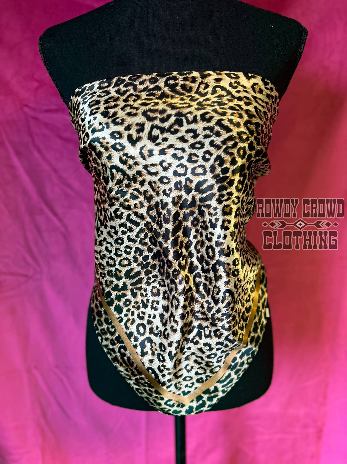 Leopard Print Wild Rag/ Scarf