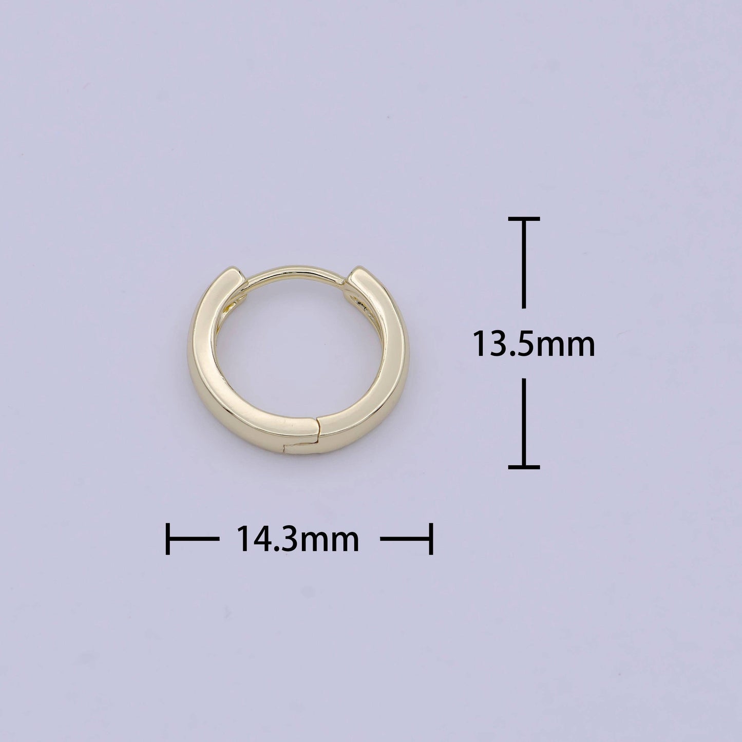 1 PAIR Gold Filled Huggie Hoop Earrings Minimalist Hoop Dainty Earrings Huggie Hoop for Everyday Wear T-305