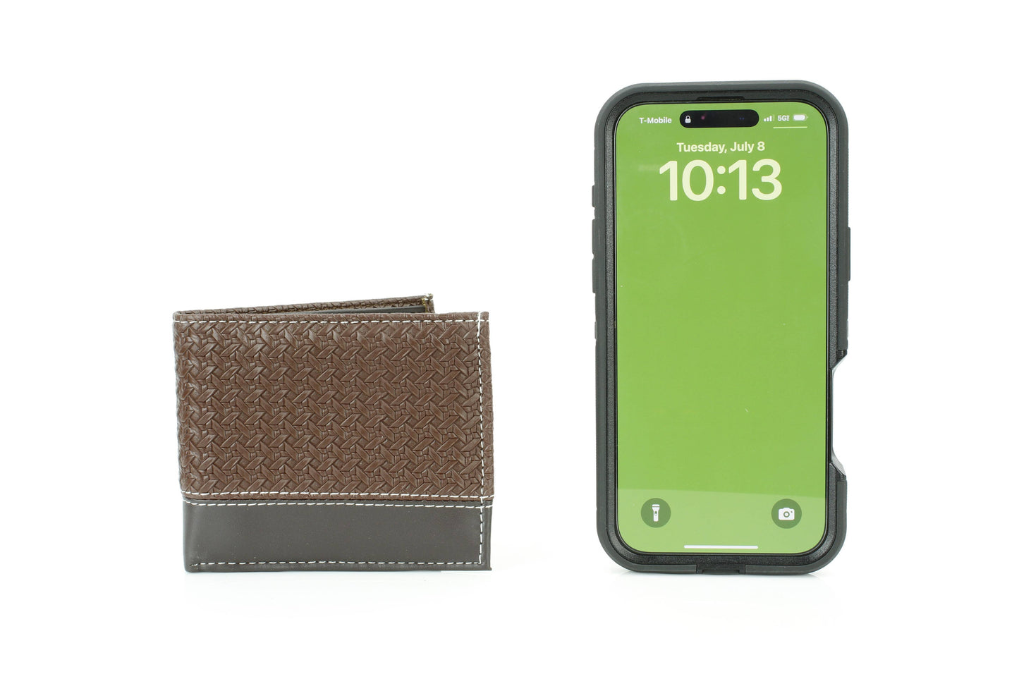 Vegan Braided Wallet with Plain Strip VL 901