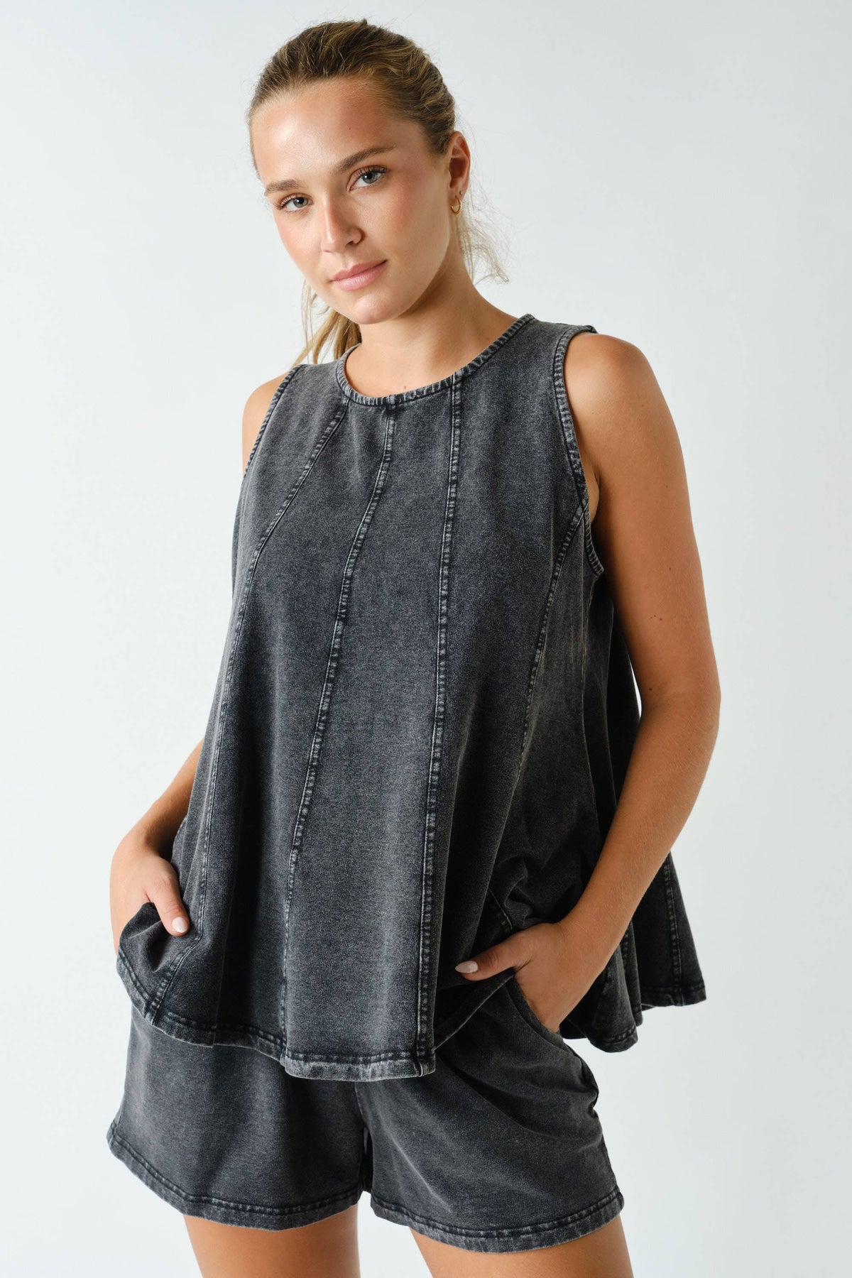 Monterey Soft-Wash Stretch-Denim Leisure Set