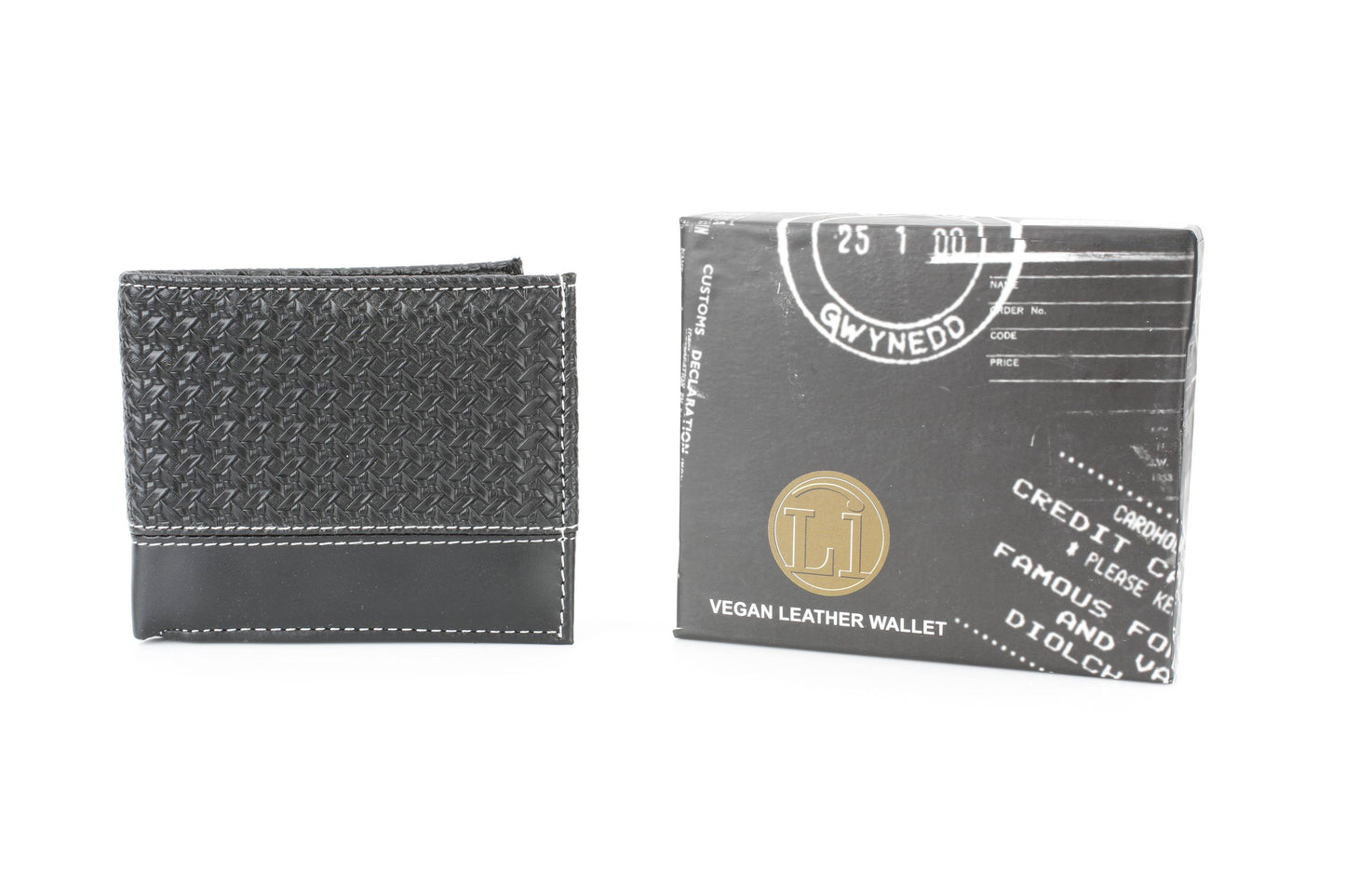 Vegan Braided Wallet with Plain Strip VL 901