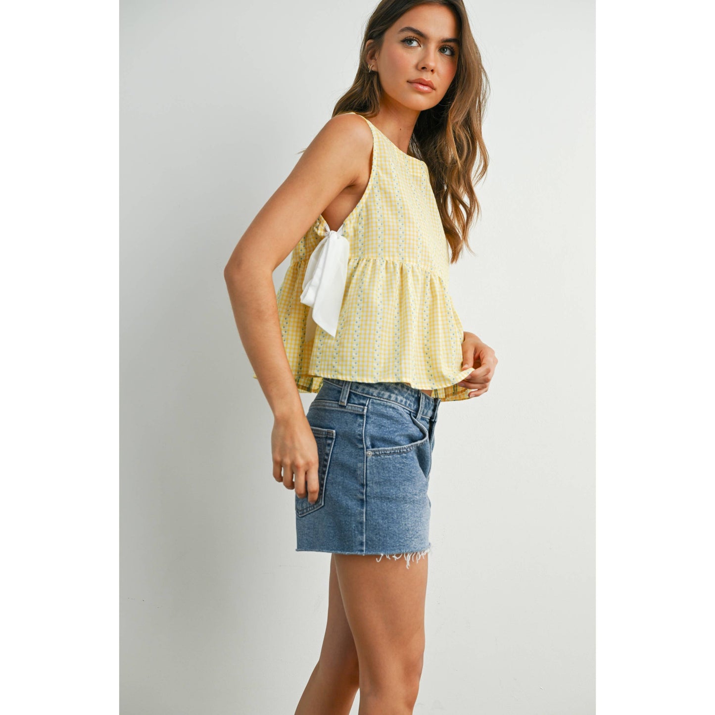 Sky Meadow Peplum Top - BMT7750