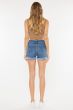 Single Fold Medium Wash Jean Shorts